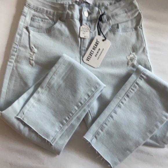 Velvet Heart summer mid ankle skinny Jean in Ice | NWT size 26 - Picture 5 of 8